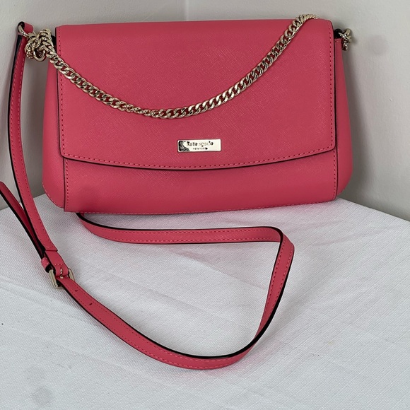 kate spade Handbags - Kate Spade Laurel Way Greer Pink Crossbody Bag with Gold Chain